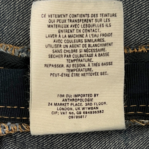 Anthropologie Pilcro Jeans Womens 25 Utility High Rise Cropped Boot Cut Denim - Picture 13 of 15